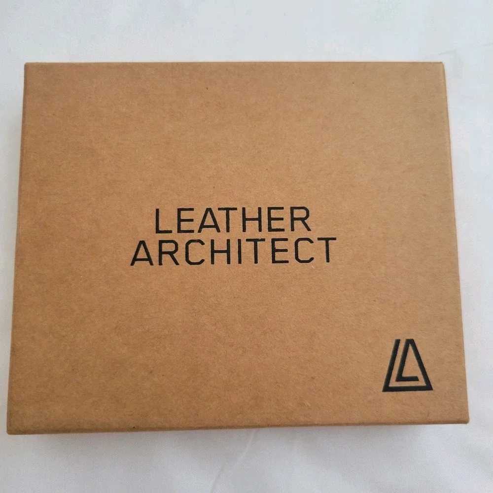 Leather Architect RFID Genuine Leather Bifold Wallet Brown Zip Coin Pocket